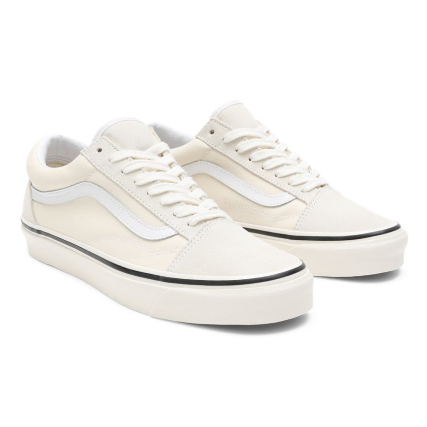 Vans Anaheim Factory Old Skool 36 DX Dam Vita - Vans Låga Skor SE (MNCXU7954)